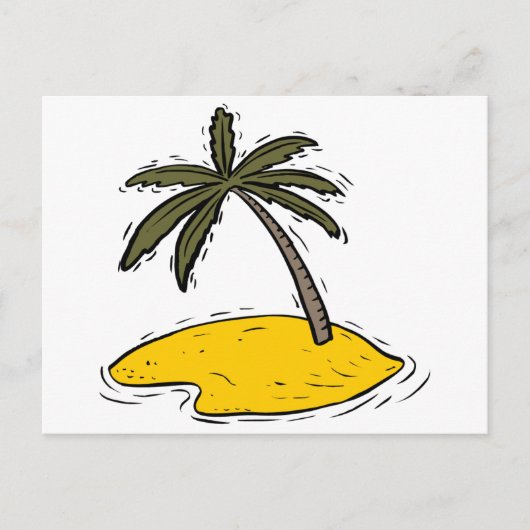 Lone Palm Tree Briefkaart (Voorkant)