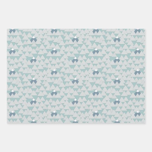 Lone Peaks Mountain Gift Wrap Inpakpapier Vel (Voorkant)