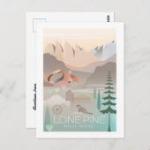 Lone Pine Mount Whitney Briefkaart (Voorkant / Achterkant)