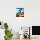 Lone Pine Peak California Reisprint Poster (Thuiskantoor)