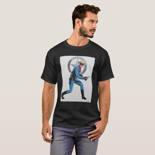 LONE RANGER CLAYTON MOORE T-SHIRT (Voorkant volledig)
