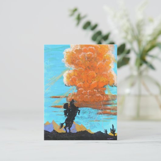 Lone Rider Thunderhead Briefkaart (Staand voorkant)