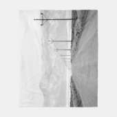 Lone Road en Power Lines | San Juan-gebergte Fleece Deken (Voorkant)
