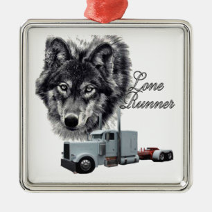 Lone Runner Metalen Ornament