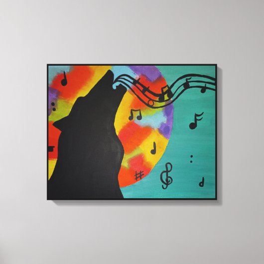 Lone Singer Canvas Print (Voorkant)