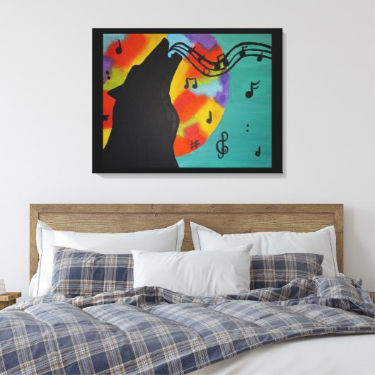 Lone Singer Canvas Print (Insitu (Slaapkamer))