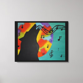 Lone Singer Canvas Print