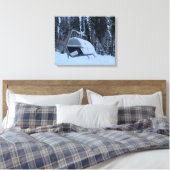Lone Ski Canvas Afdruk (Insitu (Slaapkamer))
