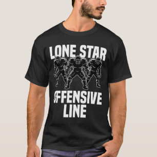 LONE STAR-AANVALSLINIE - DALLAS FOOTBALL T-SHIRT