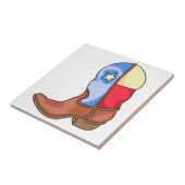 Lone Star Boot Tegeltje (Zijkant)