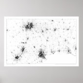 Lone Star Cities Census Dotmap Poster (Voorkant)