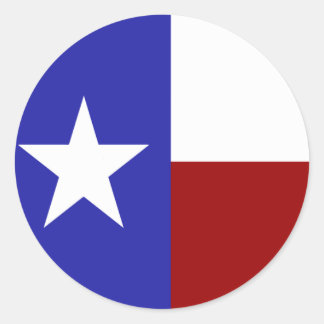Lone Star Flag Ronde Sticker