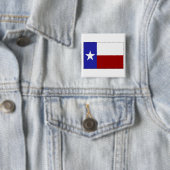 Lone Star Flag Vierkante Button 5,1 Cm (In situ)