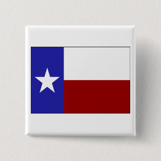 Lone Star Flag Vierkante Button 5,1 Cm