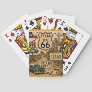 Lone Star Highway 66 Longhorn Gokspel Pokerkaarten