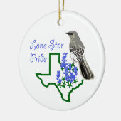 Lone Star Pride Keramisch Ornament (Links)