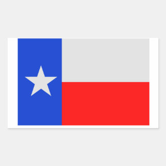 Lone Star Texas Vlag Rechthoekige Sticker