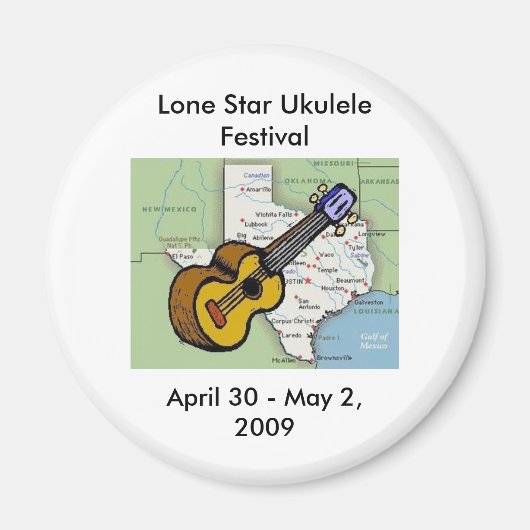 Lone Star Ukulele Festival Magnet (Devant)