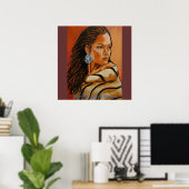 "Lone Star" van Susan Bergstrom Poster (Thuiskantoor)