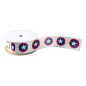 Lone Star van Texas Flag Red, White & Blue Pattern Lint (Spoel)