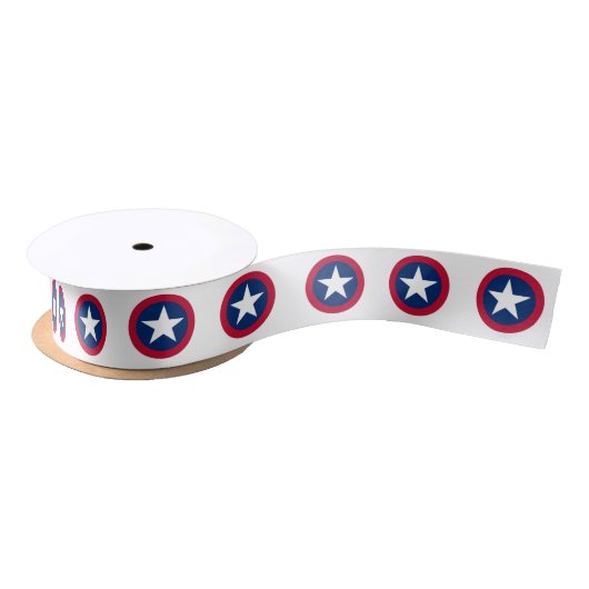Lone Star van Texas Flag Red, White & Blue Pattern Lint (Spoel)