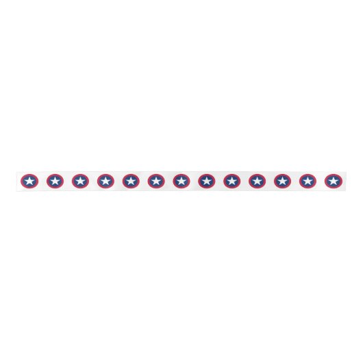 Lone Star van Texas Flag Red, White & Blue Pattern Lint (Voorkant)