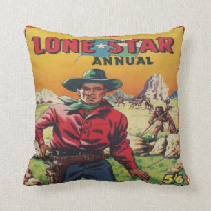 Lone Star  Westerne cowboy Print Kussen