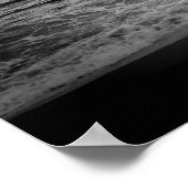 Lone Surfer B&W Poster (Hoek)