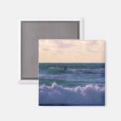 Lone Surfer bij Fistral Beach Newquay Cornwall UK Magneet (Voorkant / Achterkant)