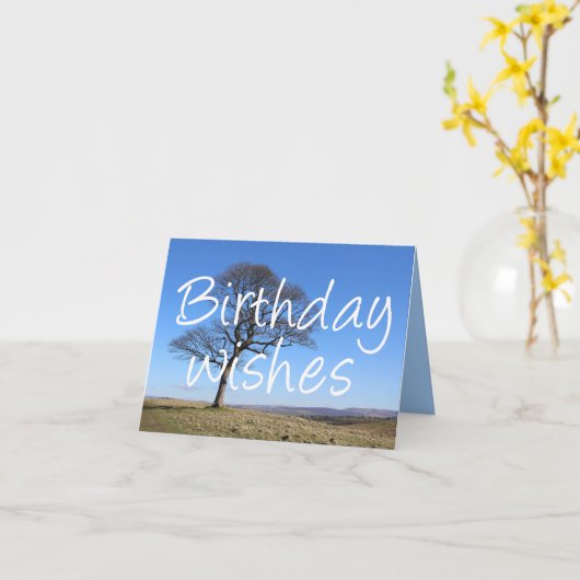 Lone tree, boomliefhebbers en boomkwekers kaart (Gele Bloem)