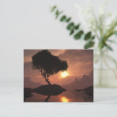 Lone Tree Briefkaart (Staand voorkant)