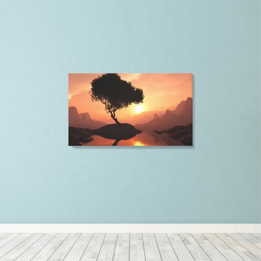 Lone Tree Canvas Afdruk (Insitu (Houten vloer))