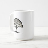 Lone Tree Silhouette Mok - 15 oz Classic Design (Voorkant links)