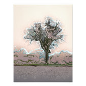 LONE WINTER TREE FOTO AFDRUK (Voorkant)