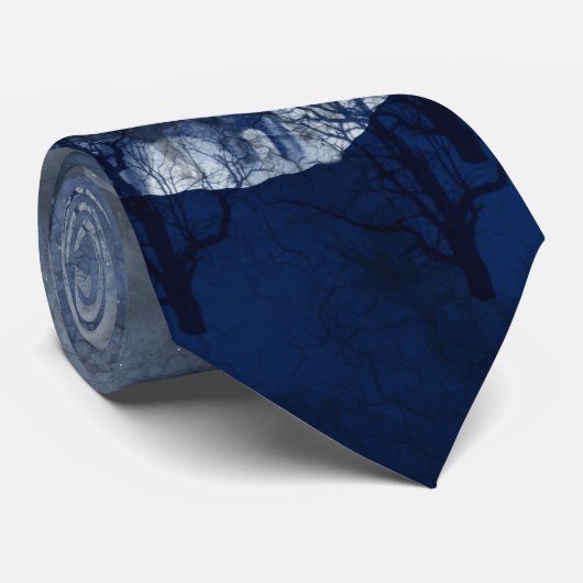 Lone Winter Wolf Stropdas (Opgerold)