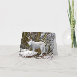 "Lone Wolf"-briefkaart Notitiekaartje