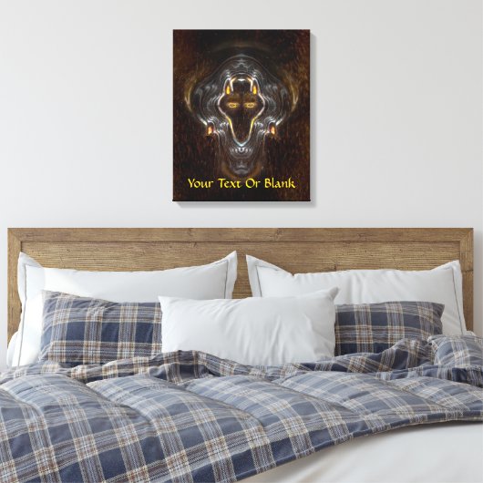 Lone Wolf Canvas Afdruk (Insitu (Slaapkamer))