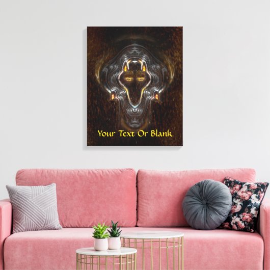 Lone Wolf Canvas Afdruk (Insitu (Woonkamer))
