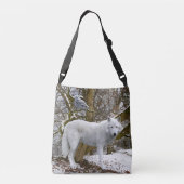 "Lone Wolf" Crossbody Bag Crossbody Tas (Achterkant)