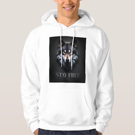 Lone Wolf Design - Restez Sweat - shirt à capuche (Devant)