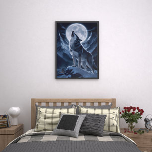 Lone Wolf domineert Snowy Summit Poster