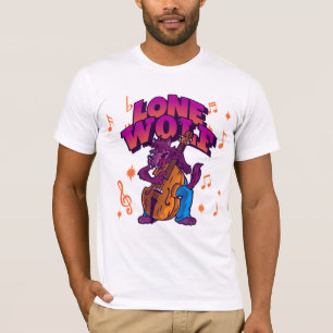 LONE WOLF FUNNY MENS T-SHIRTS