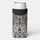 Lone Wolf geometrisch portret (Seltzer Achterkant)