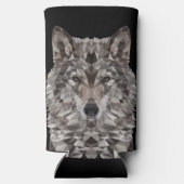 Lone Wolf geometrisch portret (Achterkant)