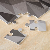 Lone Wolf geometrisch portret Legpuzzel (Zijkant)