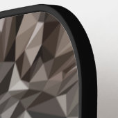 Lone Wolf geometrisch portret Pickleball Paddle (Links Detail)