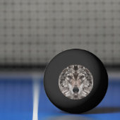 Lone Wolf geometrisch portret Pingpongballen (Net)