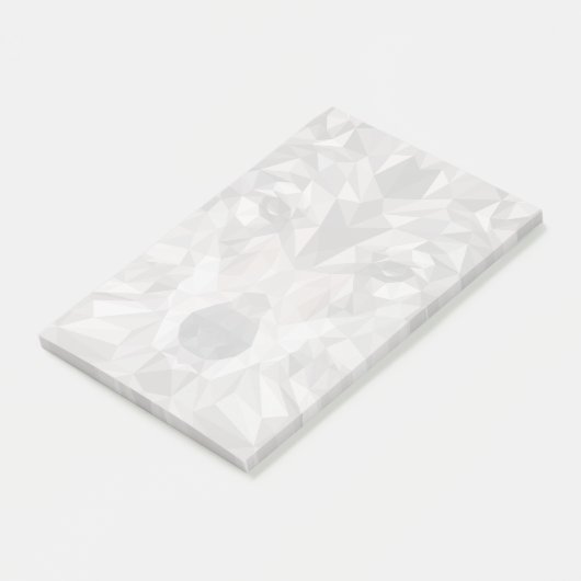 Lone Wolf geometrisch portret Post-it® Notes (Schuin)