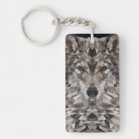 Lone Wolf geometrisch portret