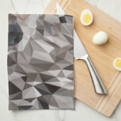 Lone Wolf geometrisch portret Theedoek (Quarter Fold)